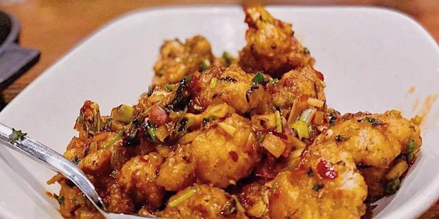 Cauliflower Manchurian Appetizer Tray