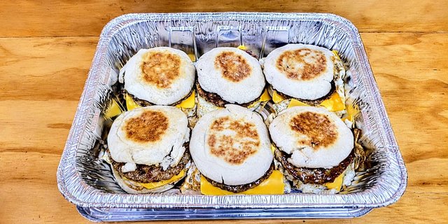 English Morning Breakfast Sandwiches