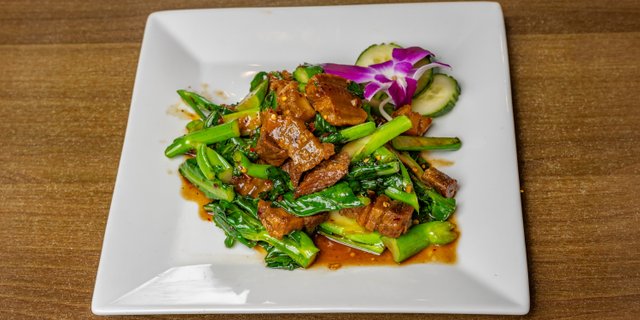 Crispy Pork Chinese Broccoli