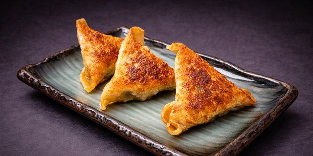 Pan-Fried Shrimp & Leek Dumplings