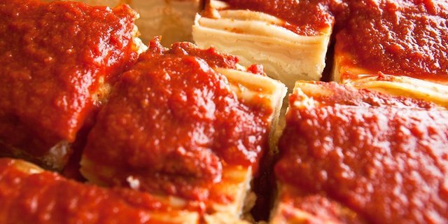 Baked Lasagna w/ Meat Sauce
