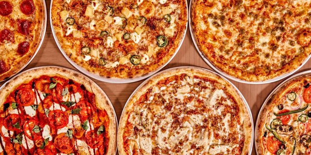 6 Large 1-Topping Pizzas