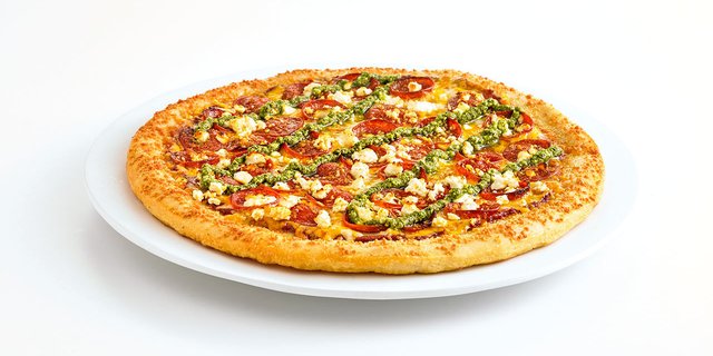 Pepperoni & Feta Pesto Gluten-Free Pizza