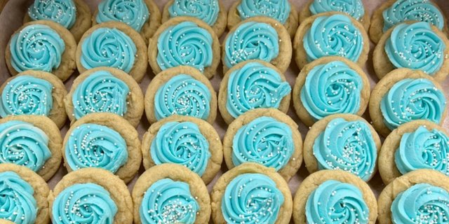 Frosted Mini Sugar Cookies