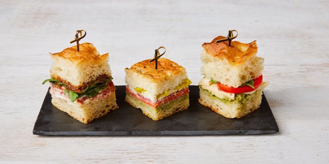 Prosciutto Picnic Focaccia Sandwich Platter