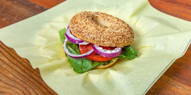 Veggie Bagel Sandwich
