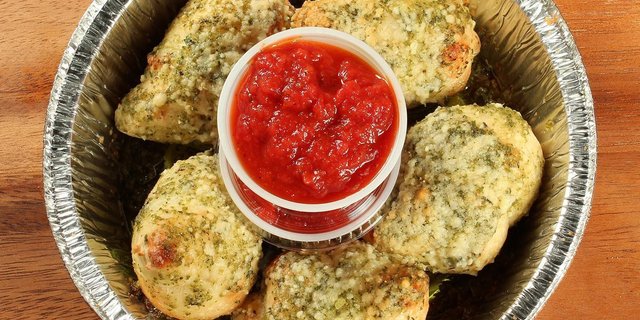 Garlic Pesto Knots