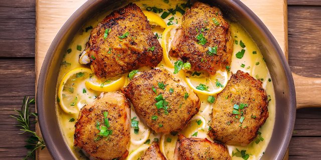 Lemon, Pepper & Garlic Natural Chicken Thighs (Dairy-Free)