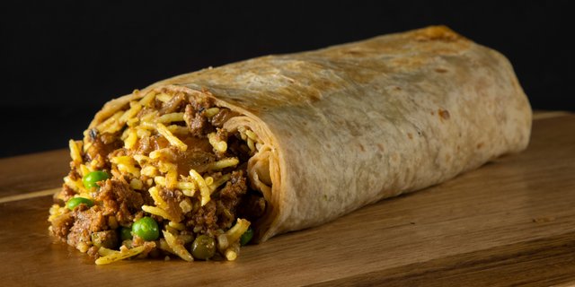 Lamb Keema Burrito