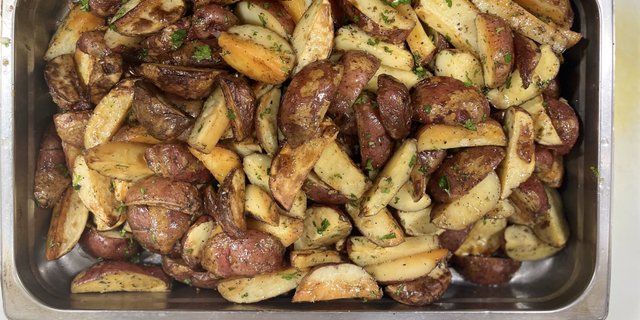 Oven-Roasted Rosemary Potatoes Tray
