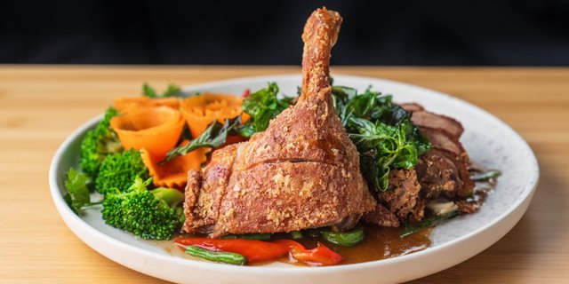 Basil Crispy Duck