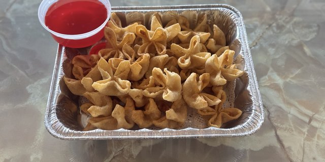 Crab Meat Cheese Wonton Tray