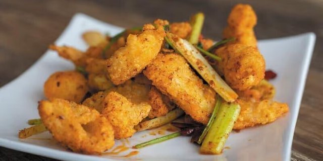 Sichuan Spiced Deep Fried Fish Nuggets (竹塔鱼)