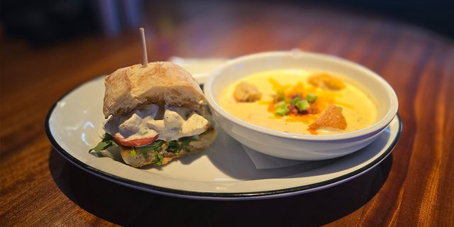Half Chicken Salad Sandwich, Side & Cookie
