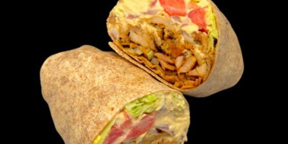 Chicken Shawarma Hummus Wrap
