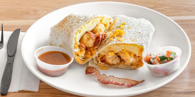 Egg & Bacon Burrito