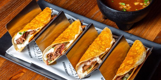 Cheesy Birria Taco Platter