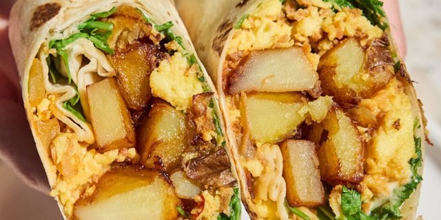 Kimchi Tater Tot Wrap