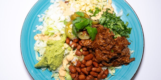 Protein style salad Mexican Bowl