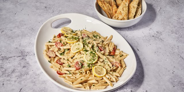 Lemon Garlic Penne