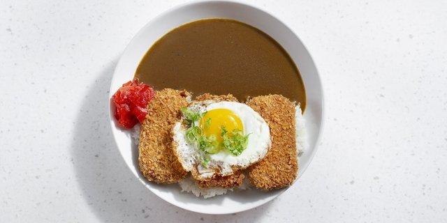 Spam Katsu & Fried Egg Plate
