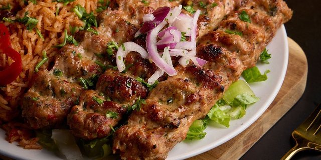 Chicken Kafta Kebab Skewers
