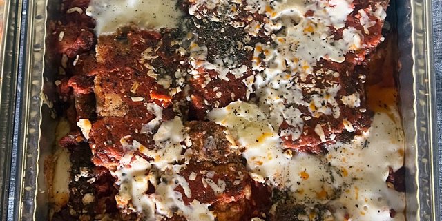 Eggplant Parmigiana Tray