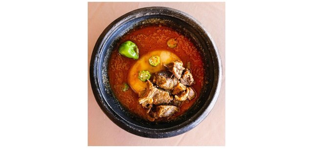 Peanut Butter Soup & Fufu