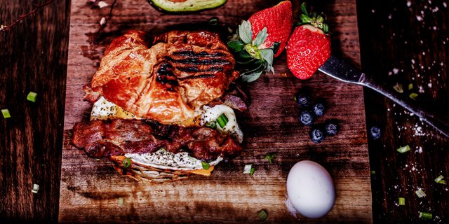 Bacon, Egg, Avocado Croissant