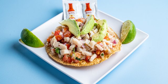 Shrimp Ceviche Tostada
