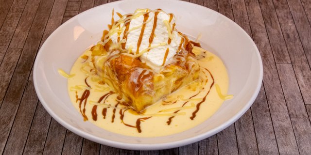 French White Chocolate Bread Pudding