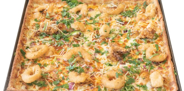 Coastal Seafood Deluxe Pizza