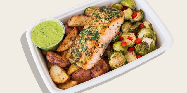 Chimichurri Salmon Hot Plate