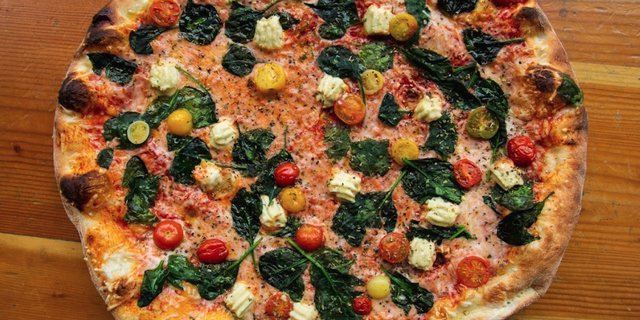 Gluten-Free Vegan Dimo Florentine Pizza