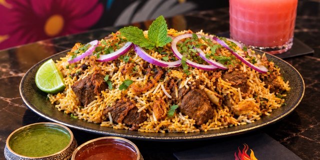 Flaming Goat Biryani