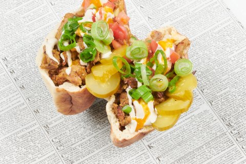 Individual Chicken Shawarma Pita Sandwich