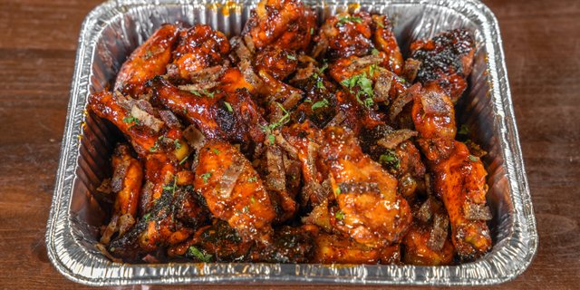 Maple Bourbon BBQ Wings
