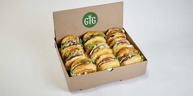 Grass Fed Burger Tray