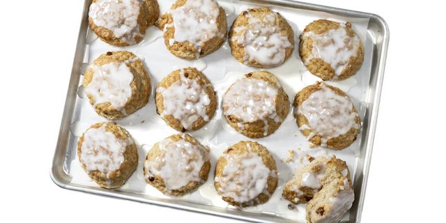 Iced Cinnamon Biscuits