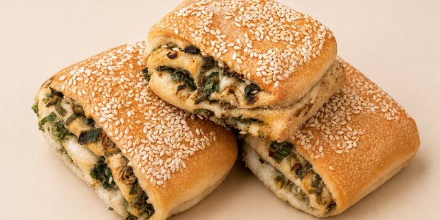 Sesame & Scallion Bread