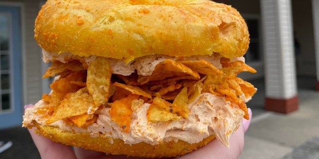 Dorito Overload Bagel