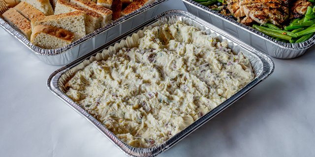 Asiago Cheese & Leek Smashed Potatoes
