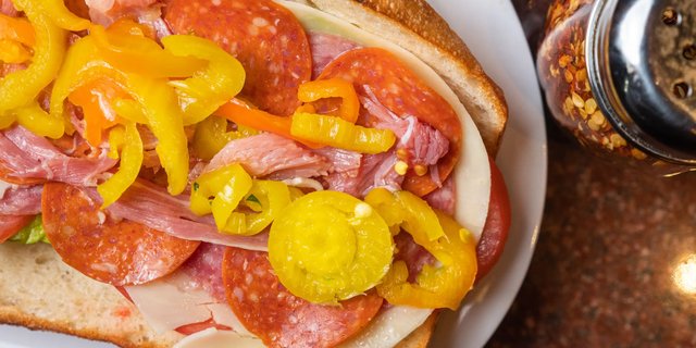 Italian Meat Lovers Hero Sandwich