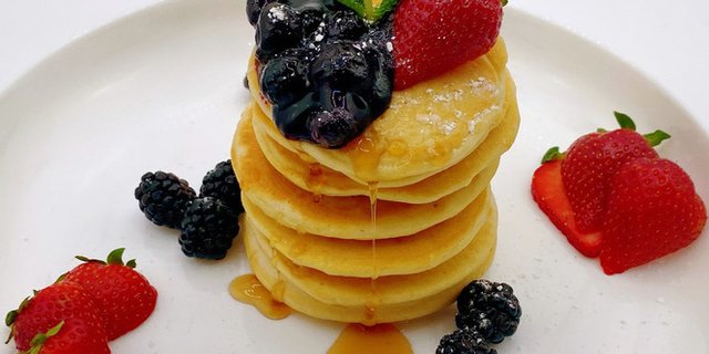 Mini Golden Pancakes