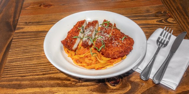 Chicken Milanese w/ Fettuccine