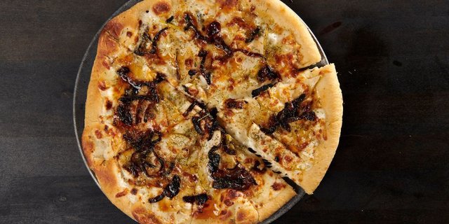 Hot Honey Pear Pizza