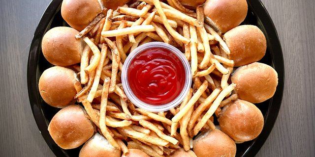 Crispy Chicken Sliders Platter