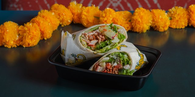 Chopped Tandoori Chicken Wrap