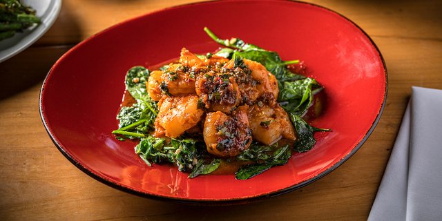 Sichuan Red Chili Prawns