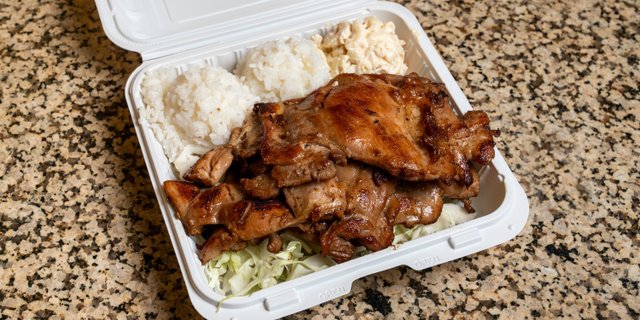 Hawaiian BBQ Chicken Plate